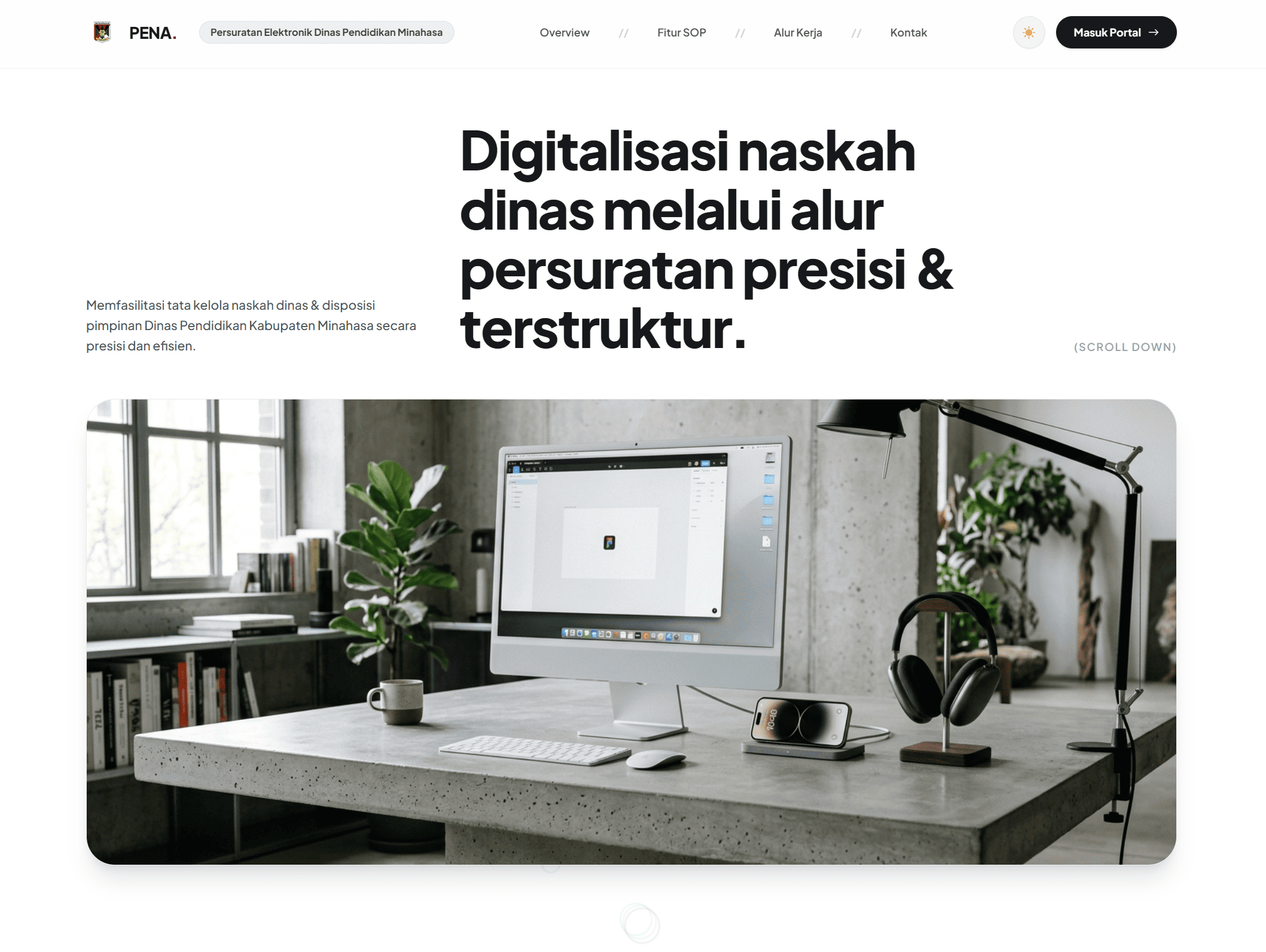 Preview Sistem PENA Minahasa
